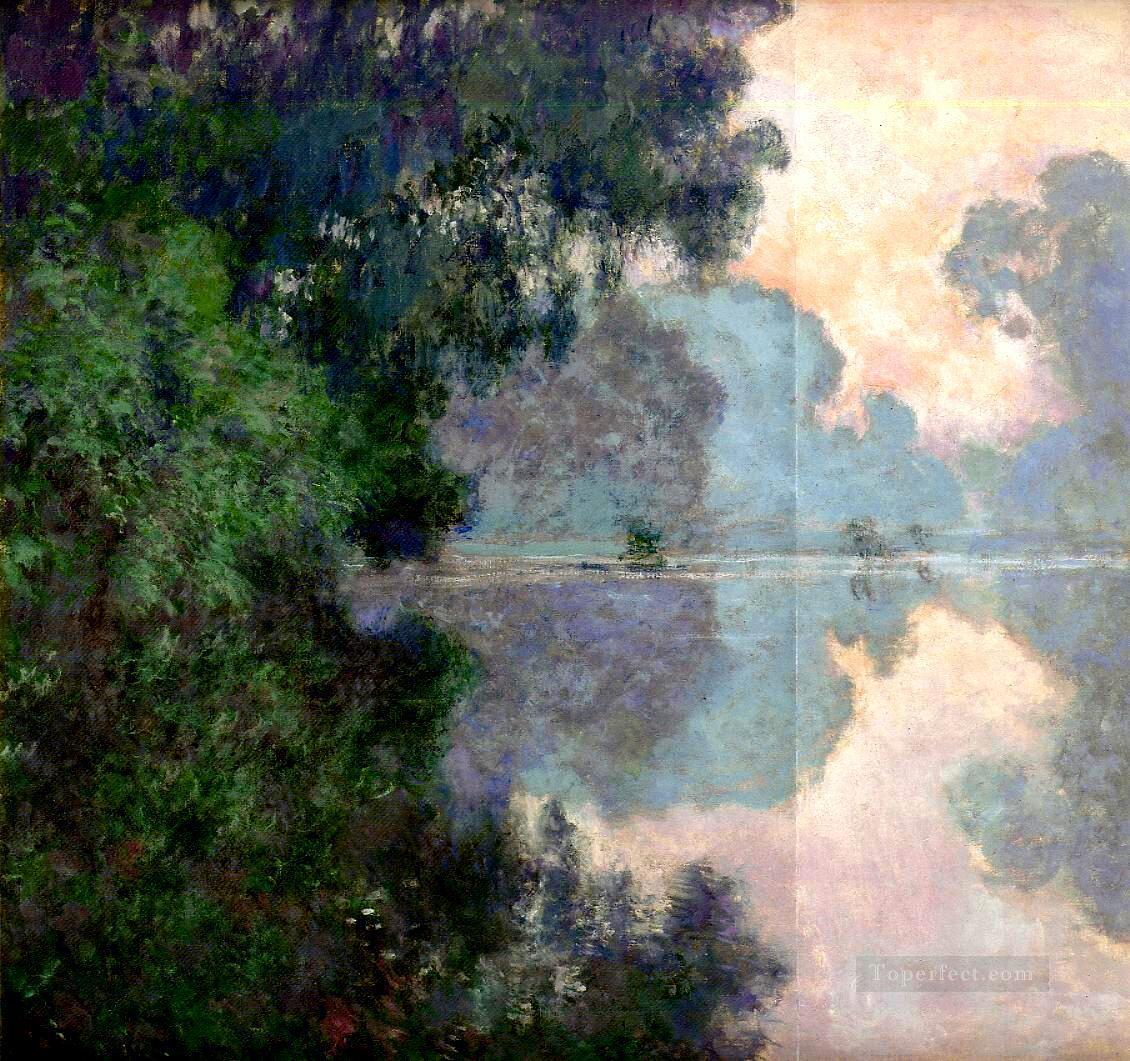 Morning on the Seine near Giverny Claude Monet Oil Paintings